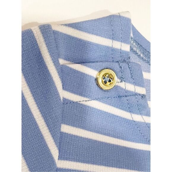 Sail To Sable STS Girls Size 12 Dress Blue Stripe Nautical Preppy - Picture 4 of 6